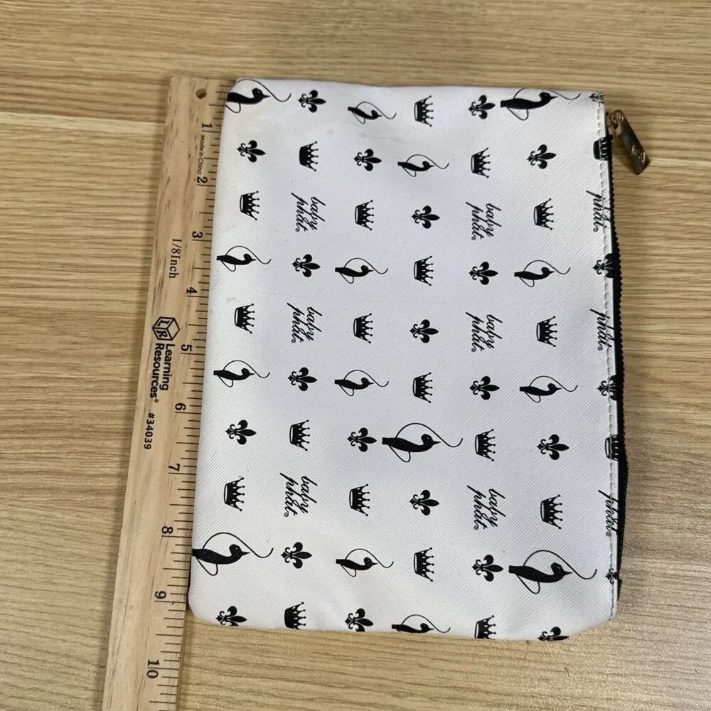 Baby Phat Monogram Cat Logo Zipper Pouch Makeup Cosmetic Bag Y2K Retro Classic